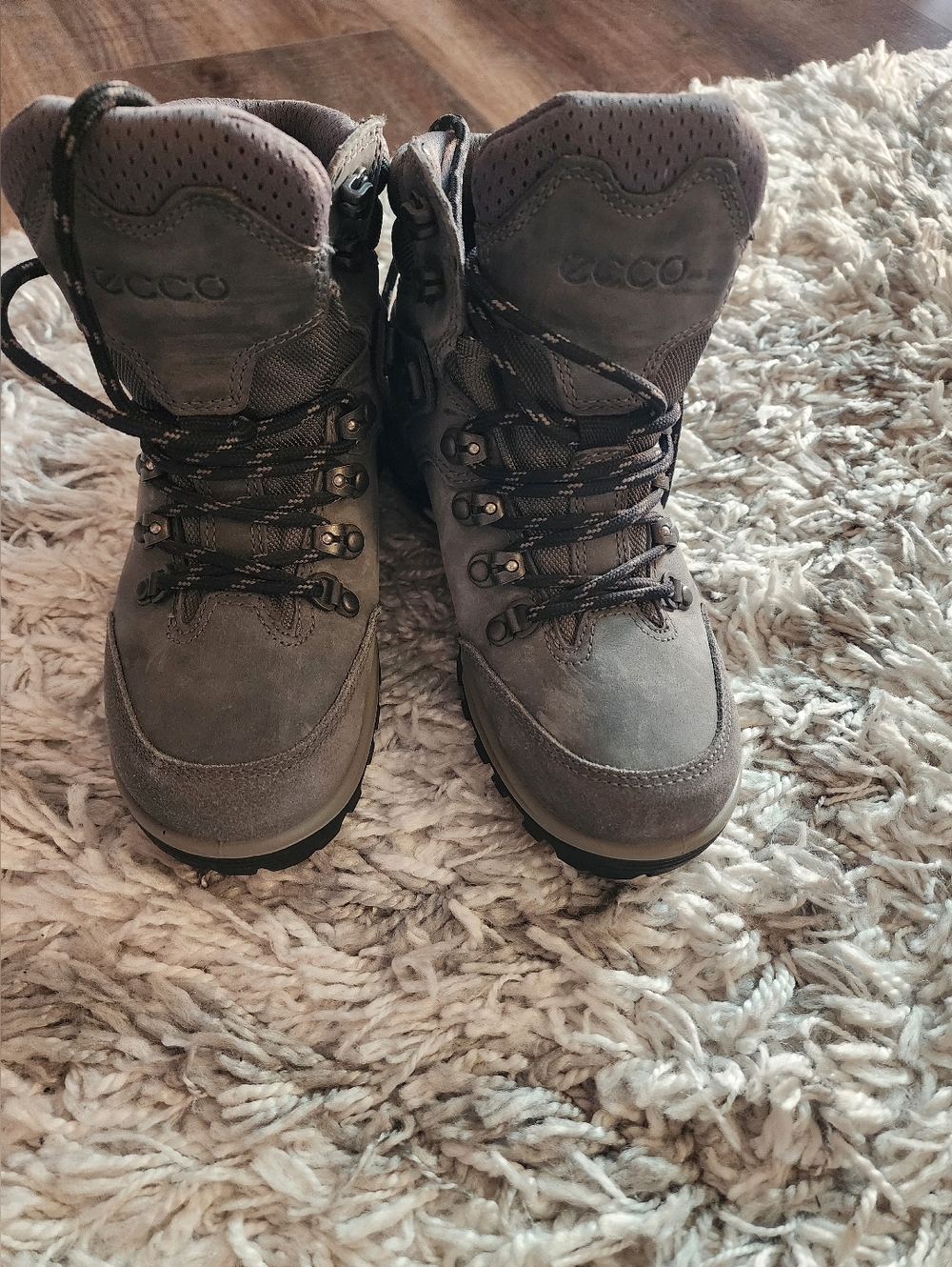 ECCO Women's Grey Waterproof Hiking Boots